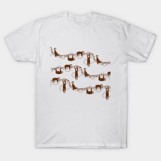 Cute Sloth Pattern T-Shirt